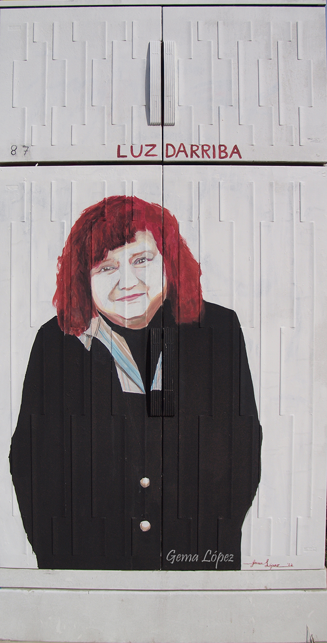 Mural retrato Luz Darriba