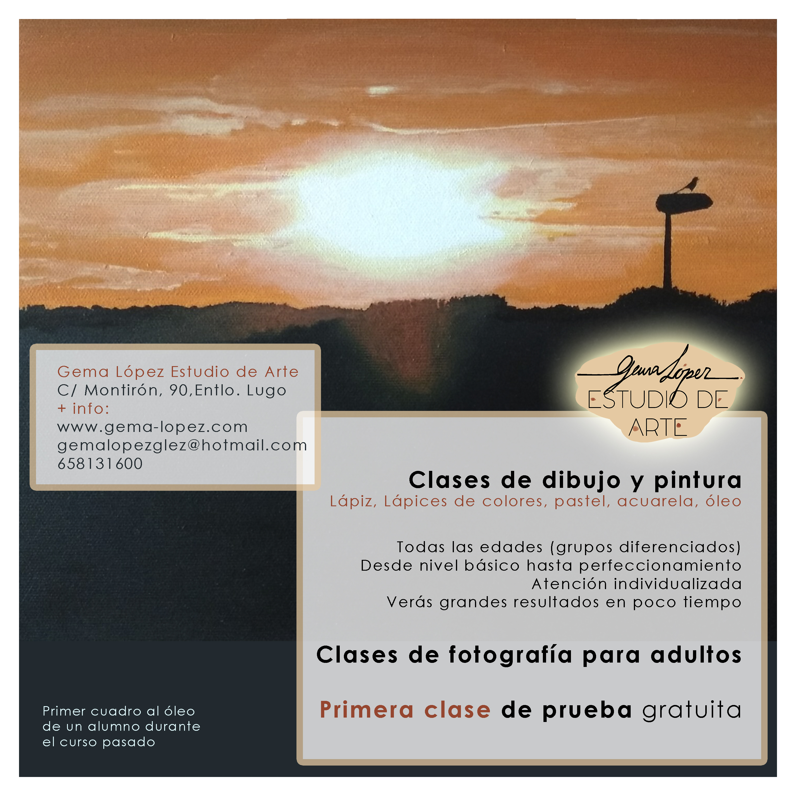 cartel clases presencial