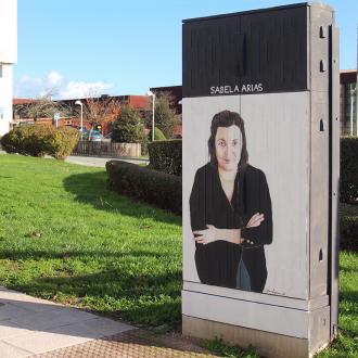 Mural retrato Sabela Arias